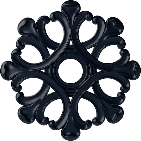 Ekena Millwork Angel Ceiling Medallion (Fits Canopies up to 4 3/8"), 20 7/8"OD x 3 5/8"ID x 1"P, Midnight Dream CM20ANMDF